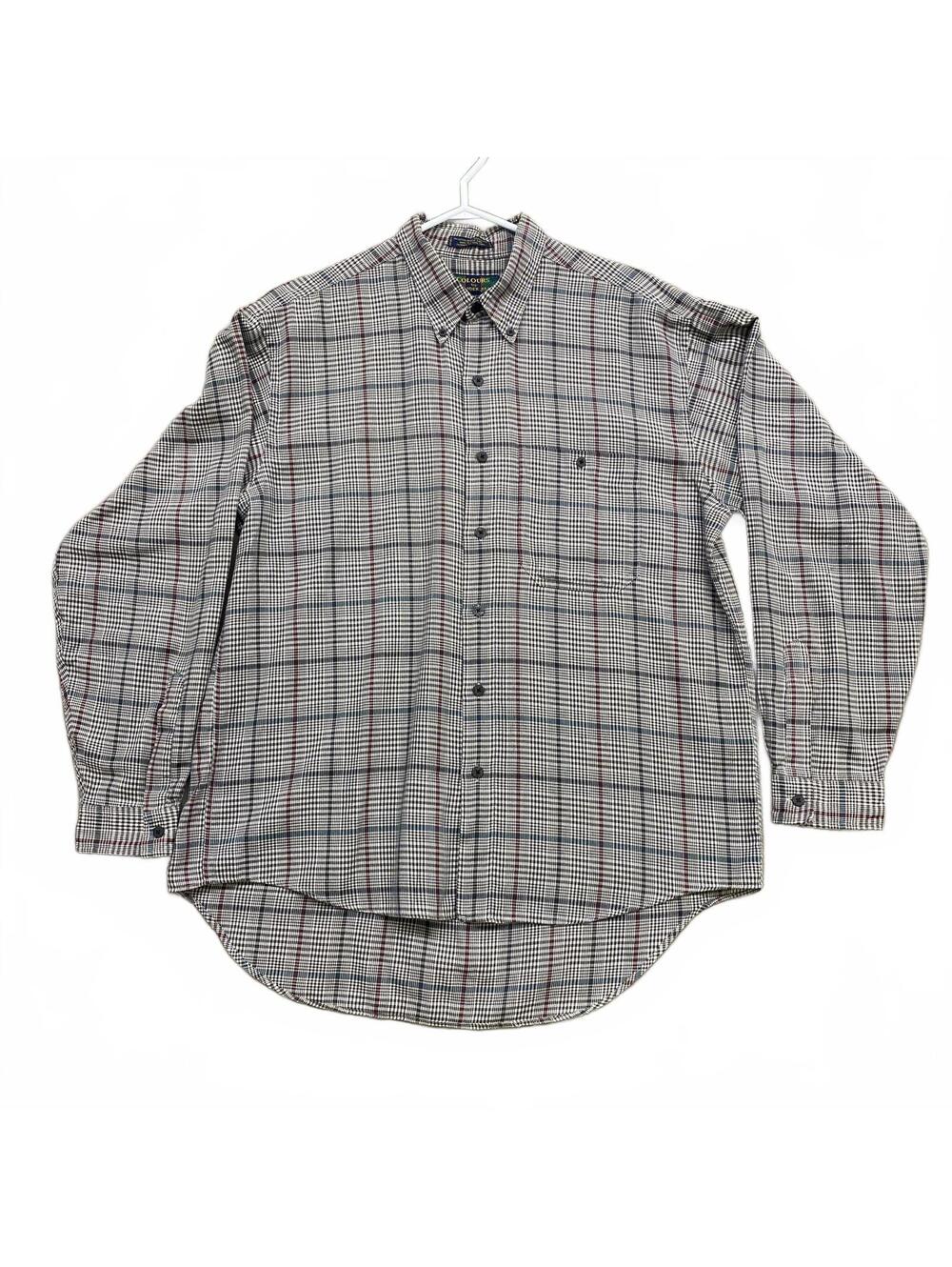 Colours by Alexander Julian Plaid Button-Down Shirt Men's L Made in Hong Kong